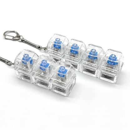 Transparent Mechanical Key Stress Relief Toy