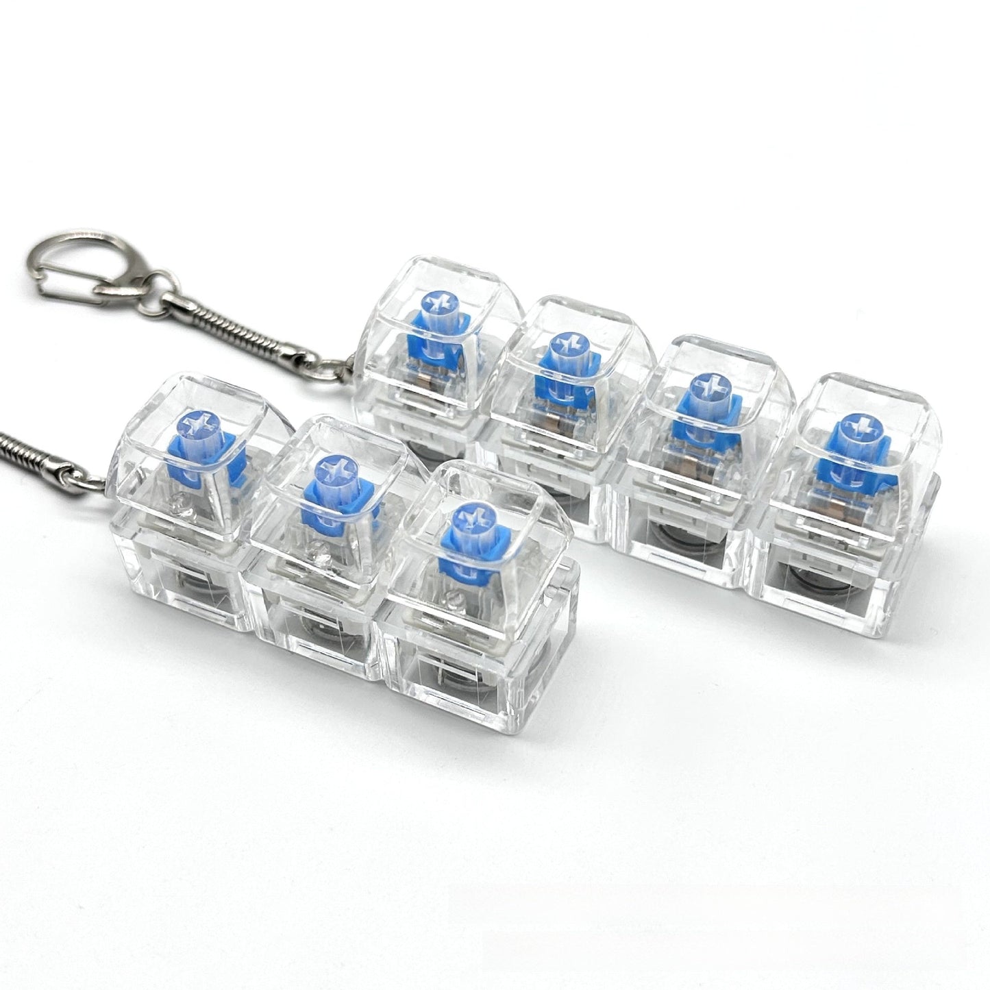 Transparent Mechanical Key Stress Relief Toy